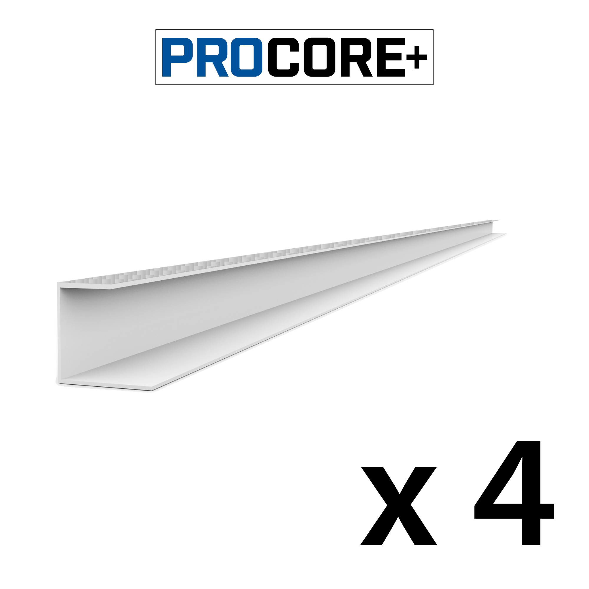 8 ft. PROCORE+ Silver gray carbon fiber PVC Side Trim Pack
