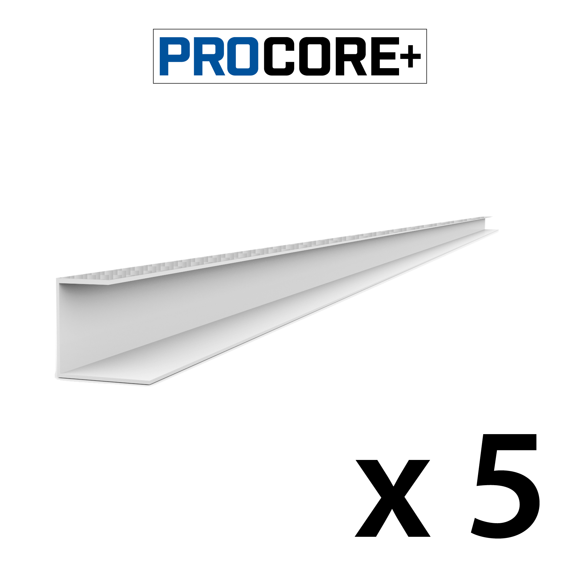8 ft. PROCORE+ Silver gray carbon fiber PVC Side Trim Pack