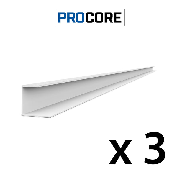 8 ft. PROCORE PVC Side Trim Pack – White
